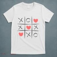 Tic Tac Toe Xoxo Valentines Day Cute T-Shirt thumb 5