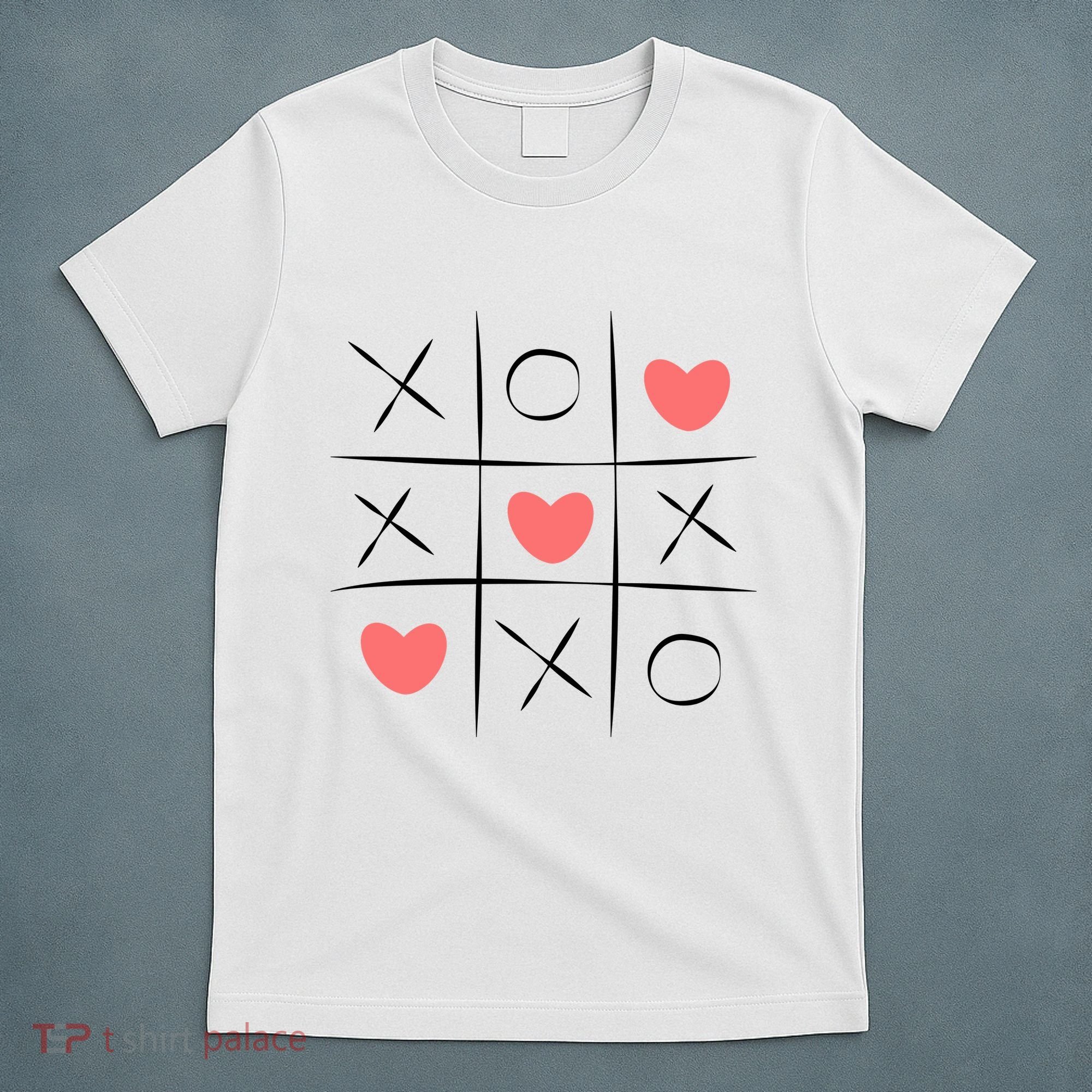 Tic Tac Toe Xoxo Valentines Day Cute T-Shirt