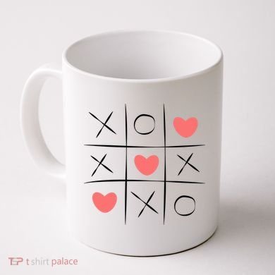 Tic Tac Toe Xoxo Valentines Day Cute Coffee Mug
