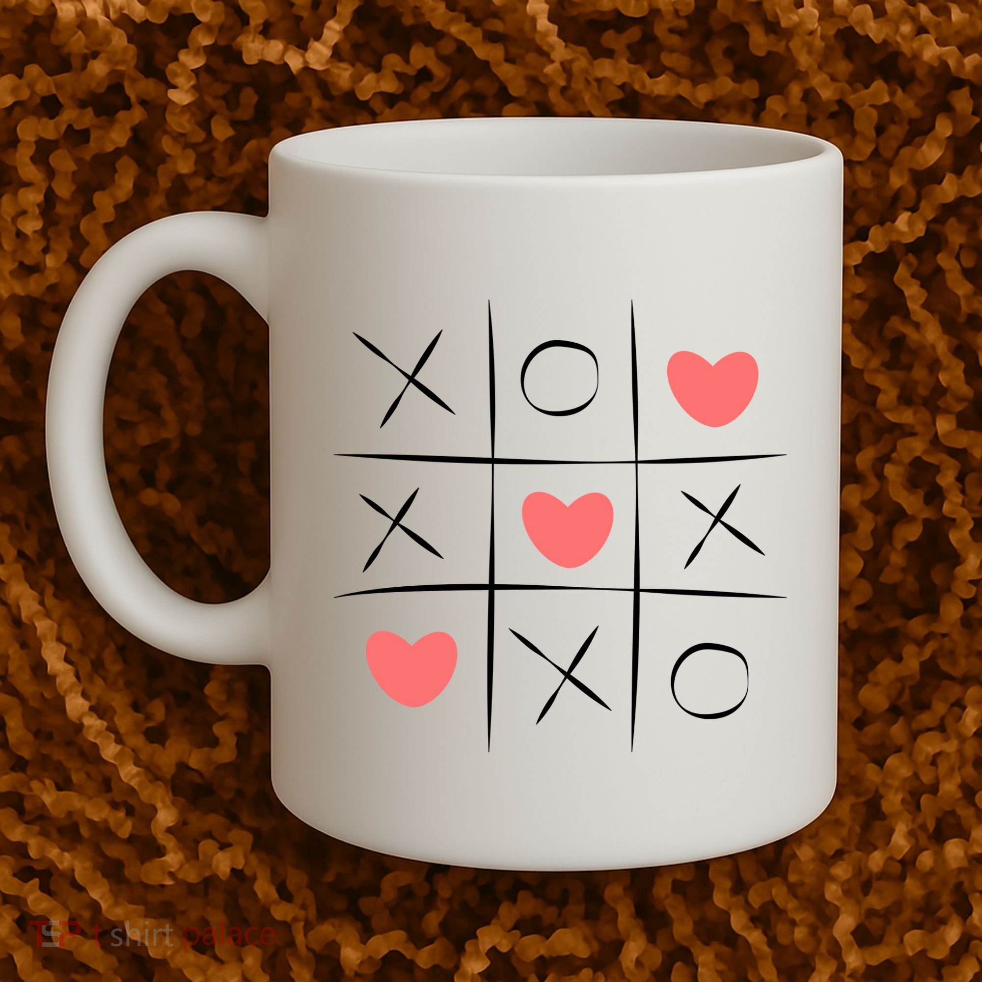 Tic Tac Toe Xoxo Valentines Day Cute Coffee Mug