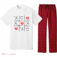 Tic Tac Toe Xoxo Valentines Day Cute Pajama Set thumb 0