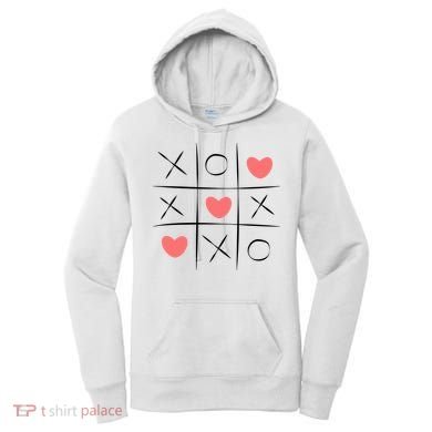Tic Tac Toe Xoxo Valentines Day Cute Women's Hoodie