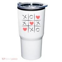 Tic Tac Toe Xoxo Valentines Day Cute Tumbler thumb 0