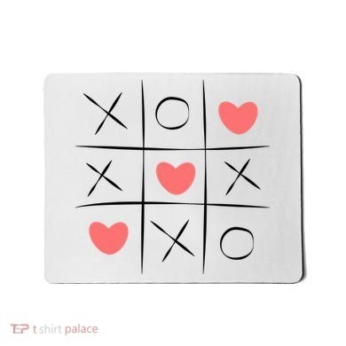 Tic Tac Toe Xoxo Valentines Day Cute Mousepad