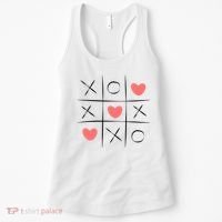 Tic Tac Toe Xoxo Valentines Day Cute Women's Tank Top thumb 0