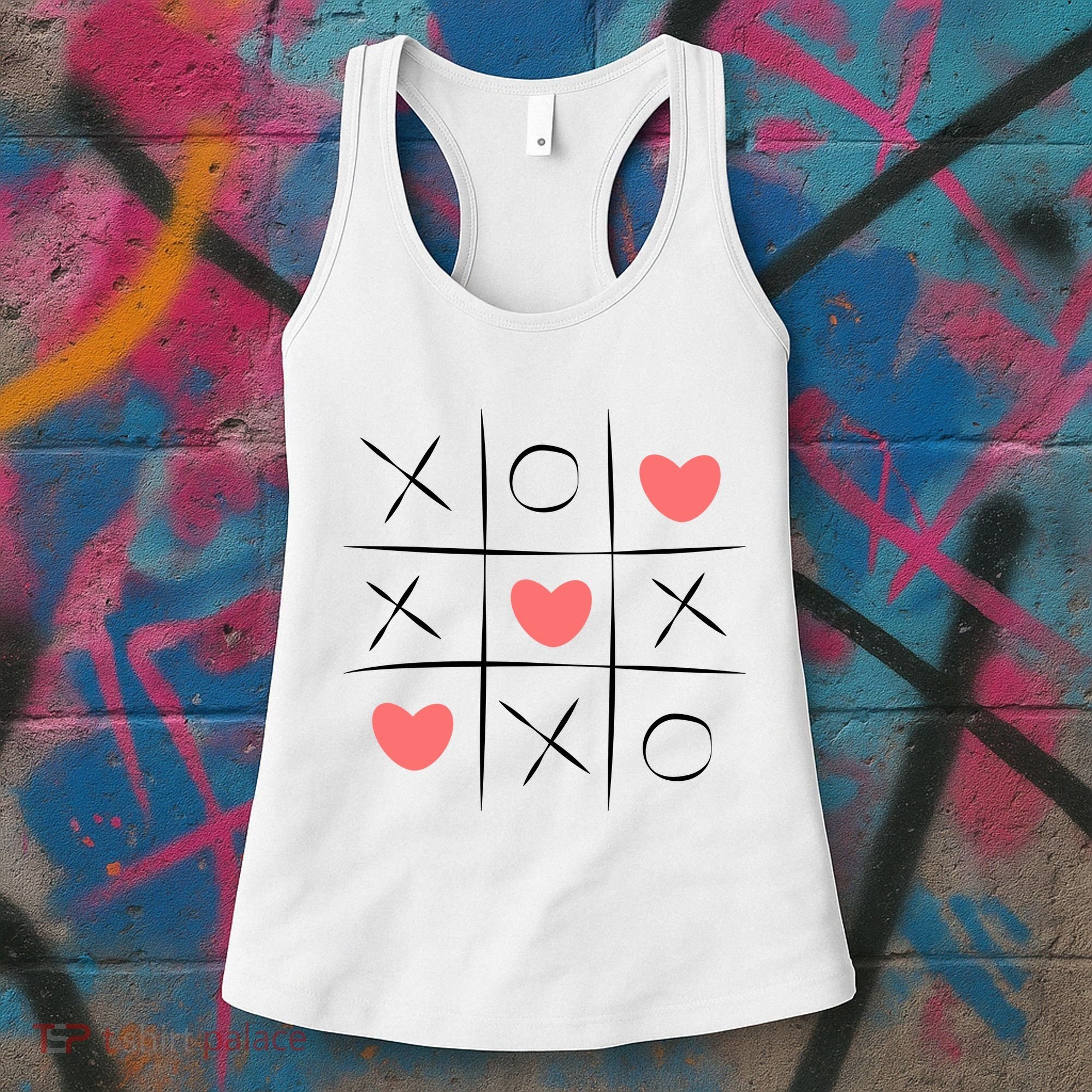 Tic Tac Toe Xoxo Valentines Day Cute Women's Tank Top
