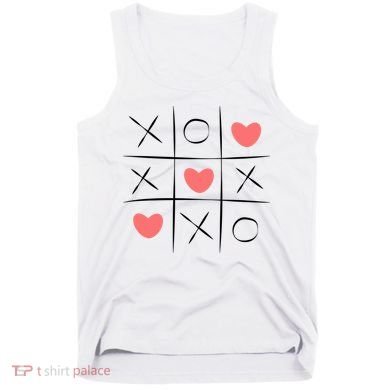 Tic Tac Toe Xoxo Valentines Day Cute Tank Top