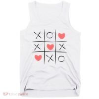 Tic Tac Toe Xoxo Valentines Day Cute Tank Top thumb 0