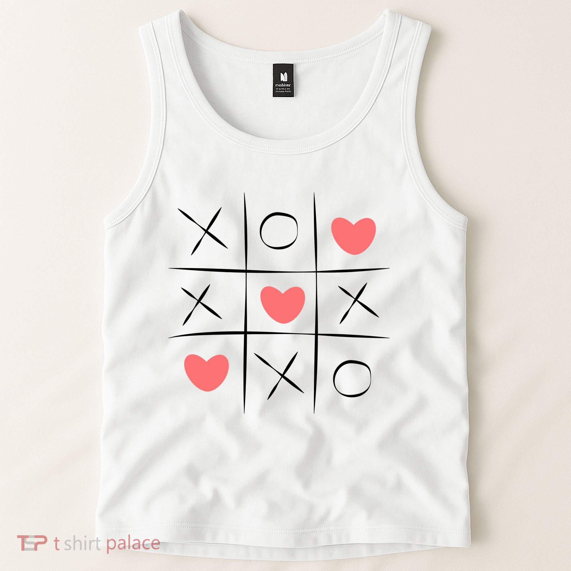 Tic Tac Toe Xoxo Valentines Day Cute Tank Top