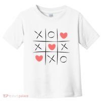 Tic Tac Toe Xoxo Valentines Day Cute Toddler T-Shirt thumb 0