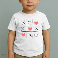 Tic Tac Toe Xoxo Valentines Day Cute Toddler T-Shirt thumb 2