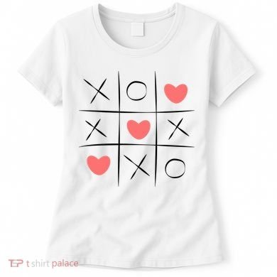 Tic Tac Toe Xoxo Valentines Day Cute Women's T-Shirt