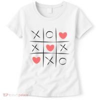 Tic Tac Toe Xoxo Valentines Day Cute Women's T-Shirt thumb 0