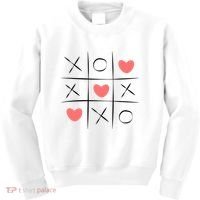 Tic Tac Toe Xoxo Valentines Day Cute Kids Sweatshirt thumb 0