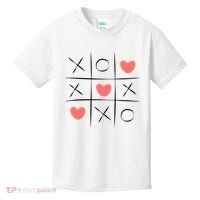 Tic Tac Toe Xoxo Valentines Day Cute Kids T-Shirt thumb 0