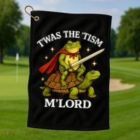 TWAS The Tism M Lord Autism Golf Towel thumb 1