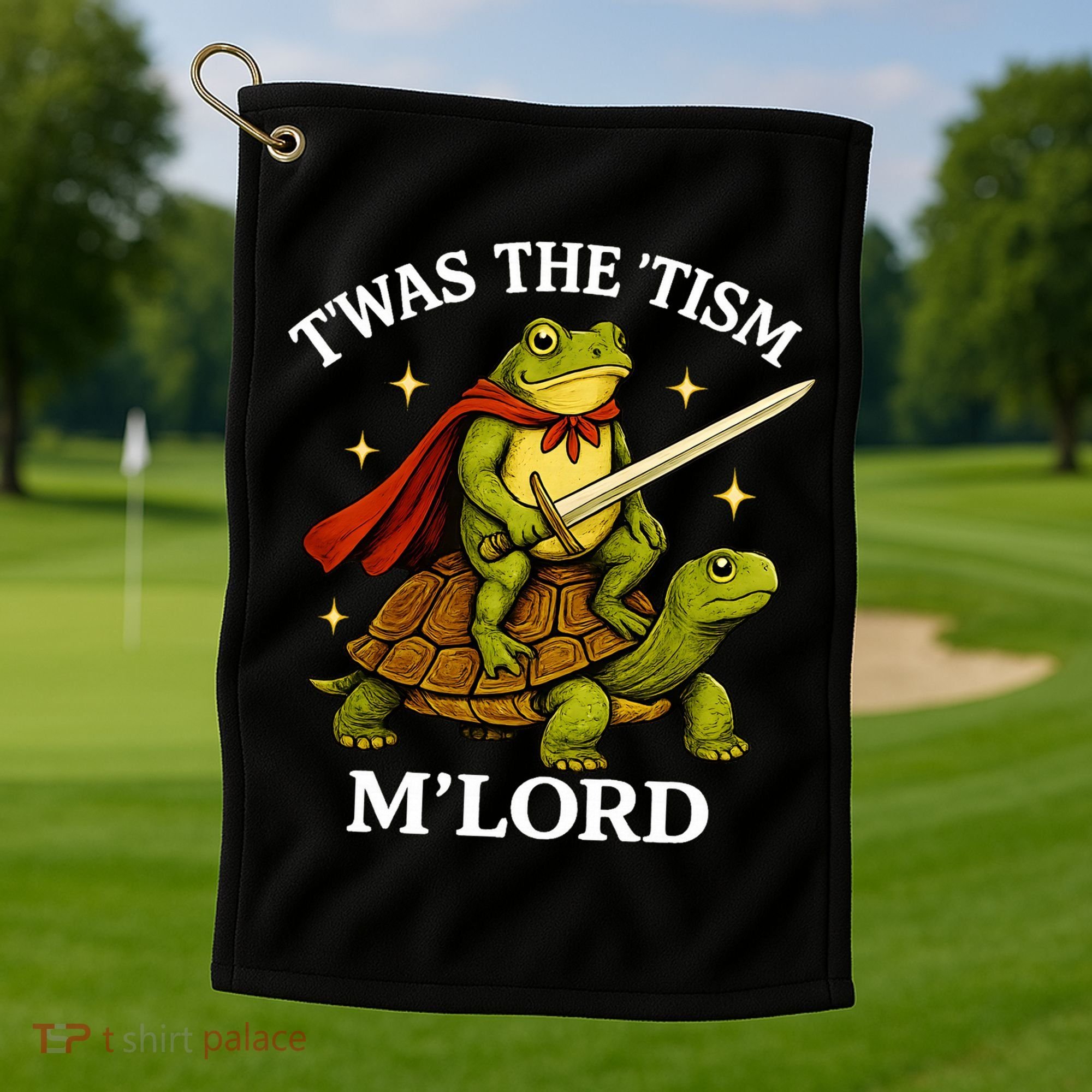 TWAS The Tism M Lord Autism Golf Towel