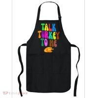Talk Turkey To Me Funny Thanksgiving Apron thumb 0