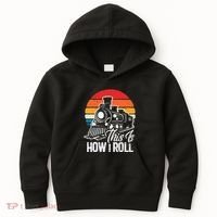 train t this is how i roll train lover Kids Hoodie thumb 0