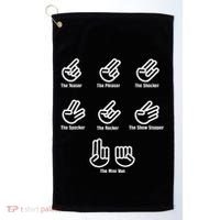 The Teaser The Pleaser The Shocker The Spocker The Rocker Golf Towel thumb 0