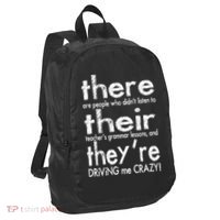There Their They're Driving Me Crazy English Teacher Port Authority Crush Ripstop Backpack thumb 0