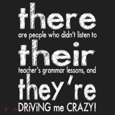There Their They're Driving Me Crazy English Teacher Port Authority Crush Ripstop Backpack