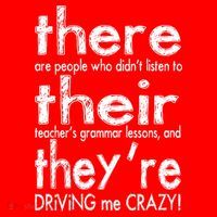 There Their They're Driving Me Crazy English Teacher Women's Tank Top thumb 5