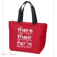 There Their They're Driving Me Crazy English Teacher Tote Bag thumb 3