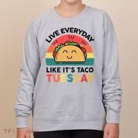 Taco Taco Tuesday Mexican Fiesta Women Boy Funny Women's Sweatshirt thumb 0