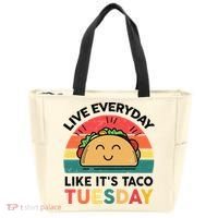 Taco Taco Tuesday Mexican Fiesta Women Boy Funny Tote Bag thumb 0