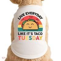 Taco Taco Tuesday Mexican Fiesta Women Boy Funny Doggie Tank thumb 0