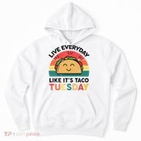 Taco Taco Tuesday Mexican Fiesta Women Boy Funny Hoodie thumb 0
