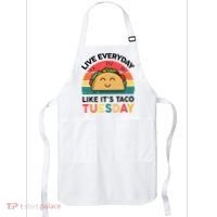 Taco Taco Tuesday Mexican Fiesta Women Boy Funny Apron thumb 0