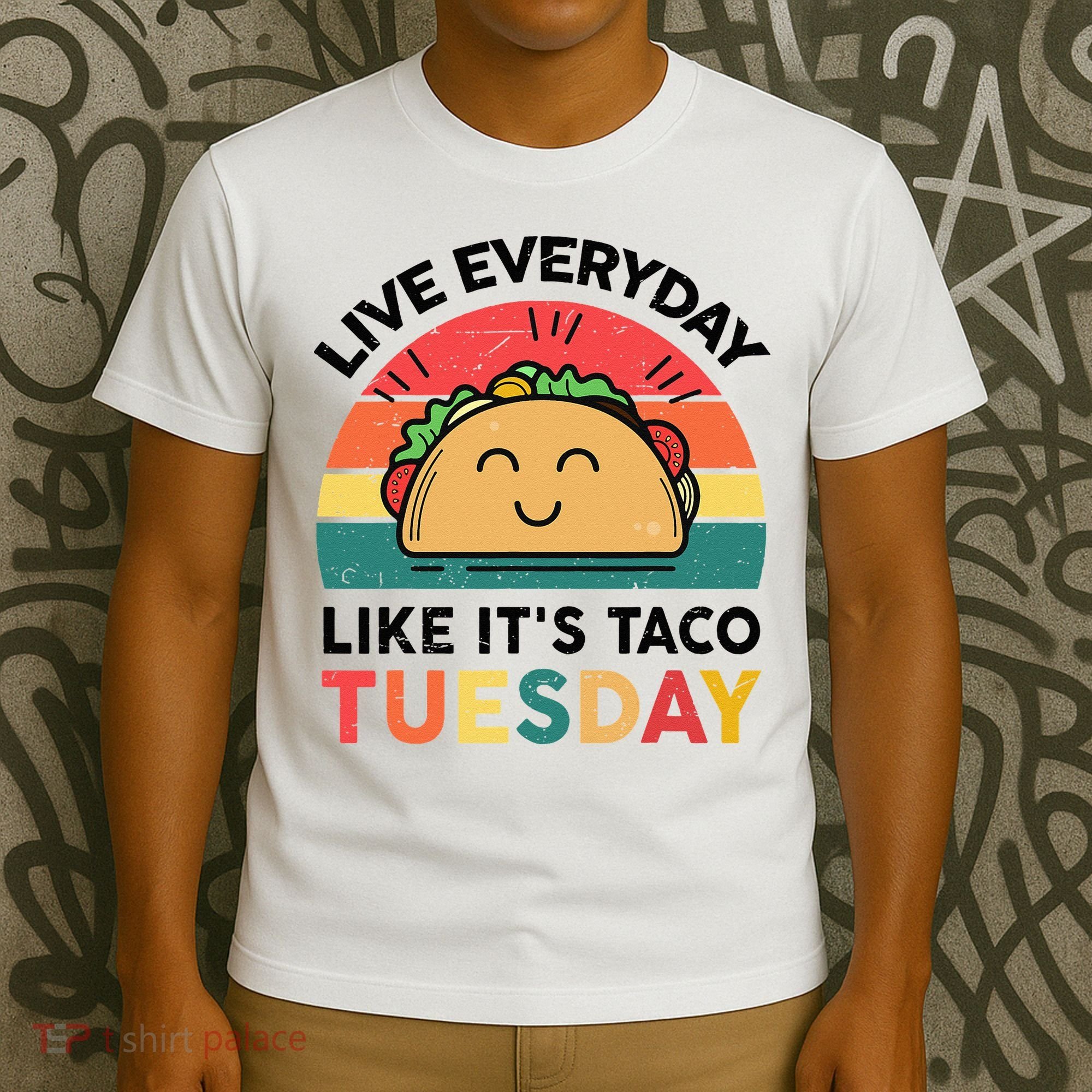 Taco Taco Tuesday Mexican Fiesta Women Boy Funny T-Shirt
