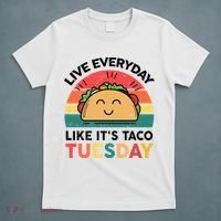 Taco Taco Tuesday Mexican Fiesta Women Boy Funny T-Shirt thumb 5