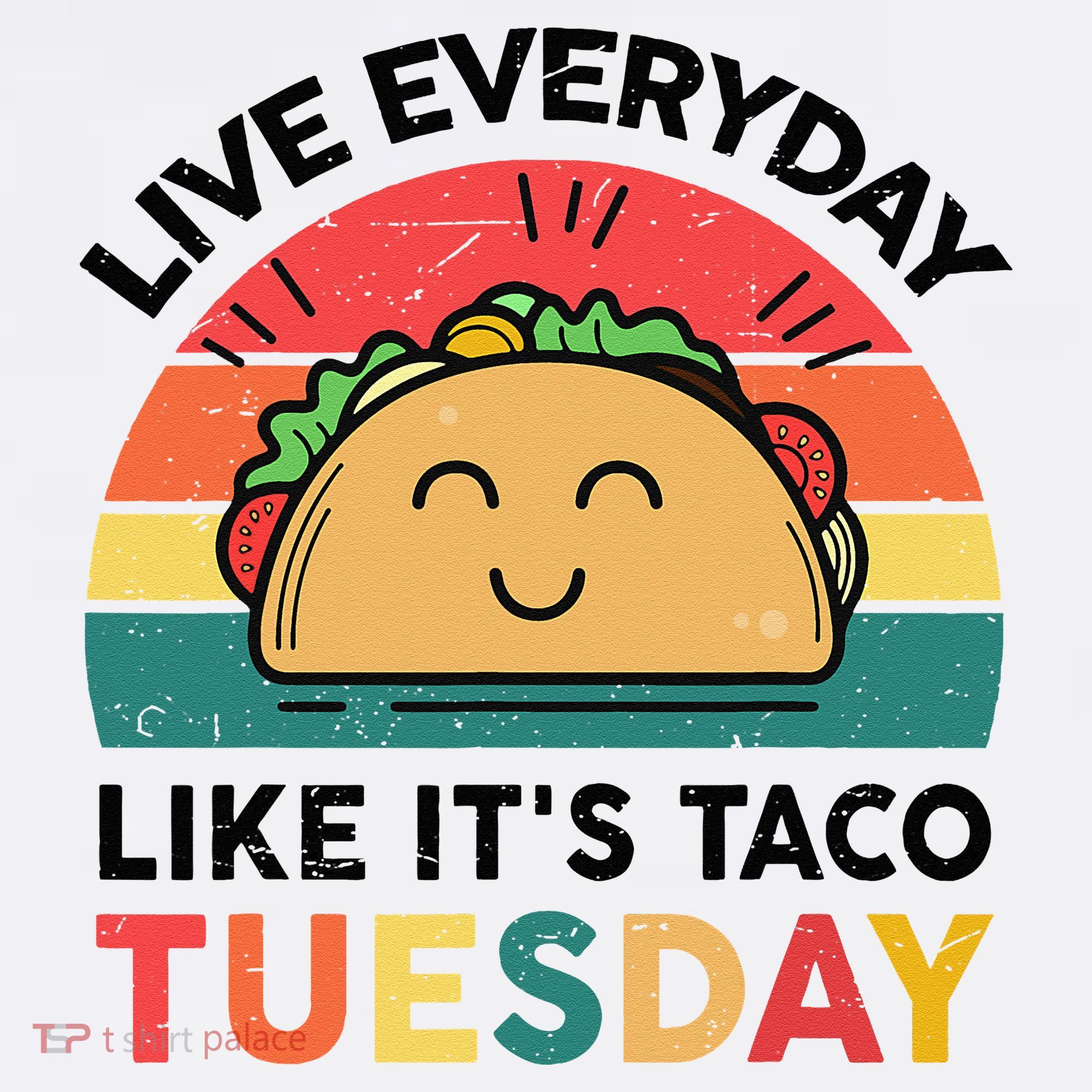Taco Taco Tuesday Mexican Fiesta Women Boy Funny T-Shirt