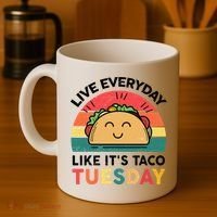 Taco Taco Tuesday Mexican Fiesta Women Boy Funny Coffee Mug thumb 4
