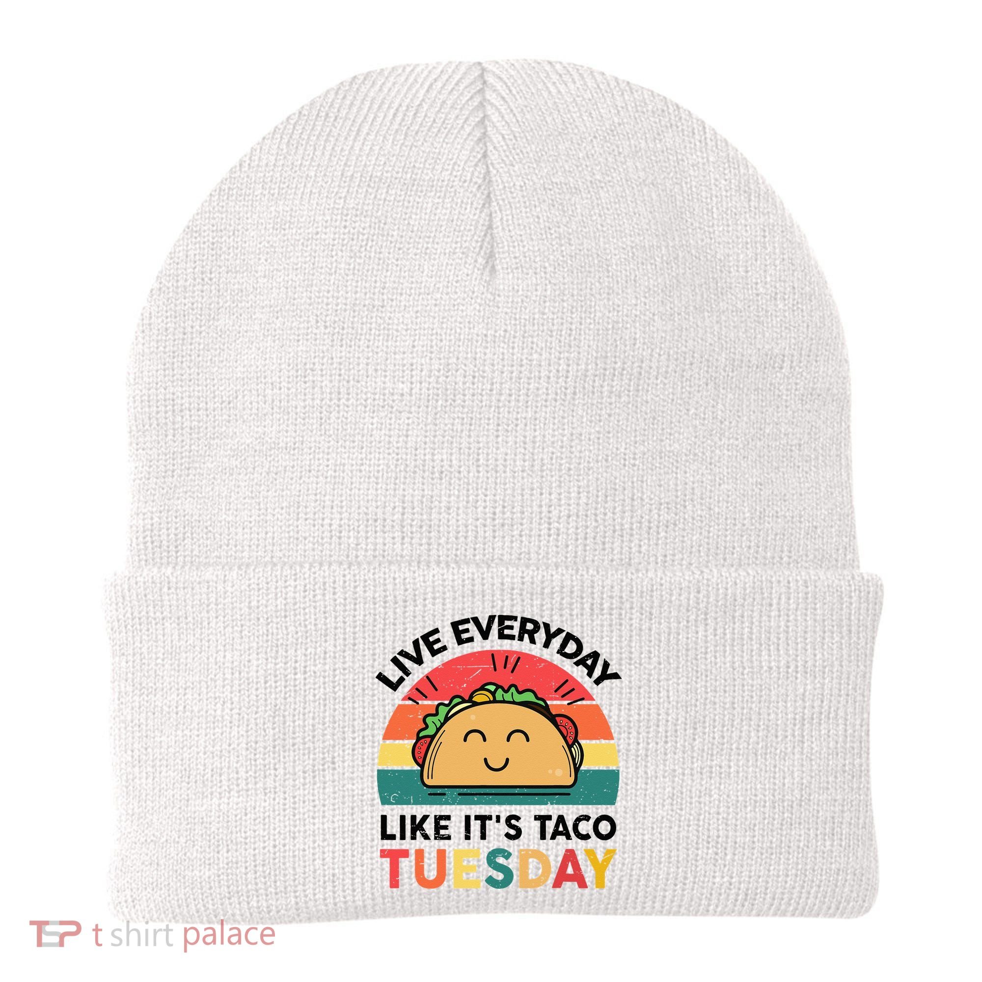 Taco Taco Tuesday Mexican Fiesta Women Boy Funny Beanie