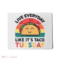 Taco Taco Tuesday Mexican Fiesta Women Boy Funny Mousepad thumb 0