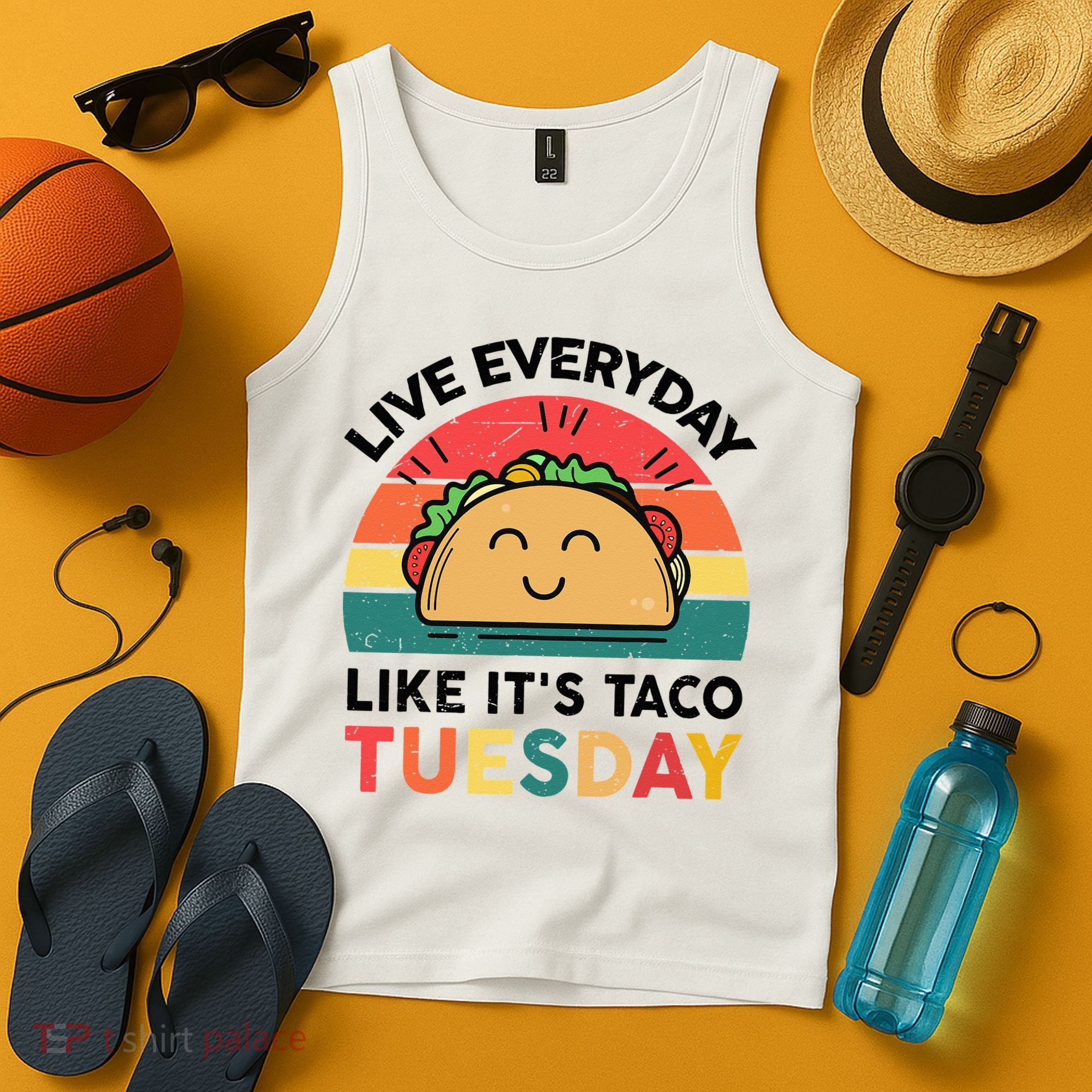 Taco Taco Tuesday Mexican Fiesta Women Boy Funny Tank Top