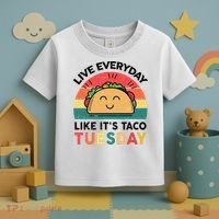 Taco Taco Tuesday Mexican Fiesta Women Boy Funny Toddler T-Shirt thumb 3