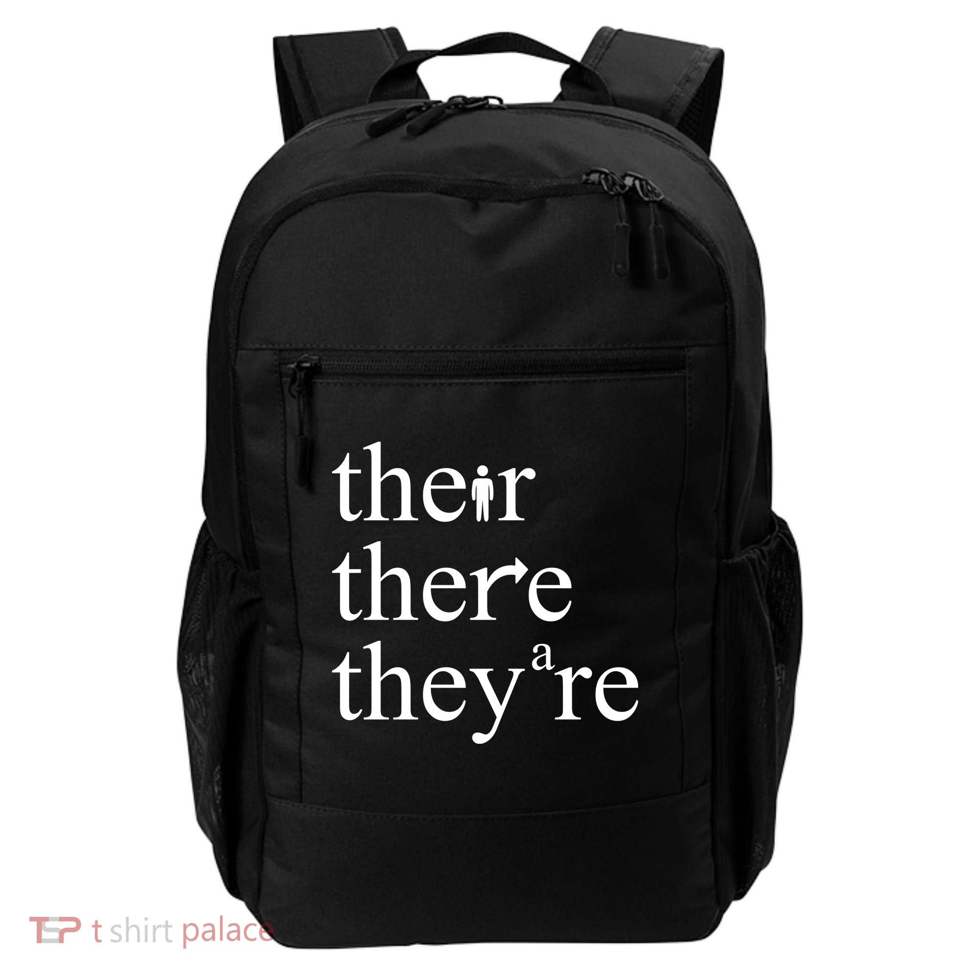 There Their They're Funny Grammar Backpack