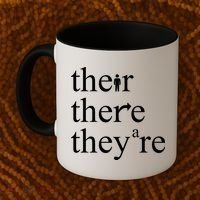 There Their They're Funny Grammar Coffee Mug thumb 2