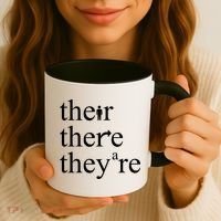There Their They're Funny Grammar Coffee Mug thumb 3