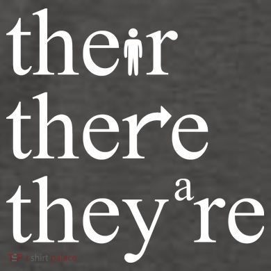 There Their They're Funny Grammar Vector Backpack