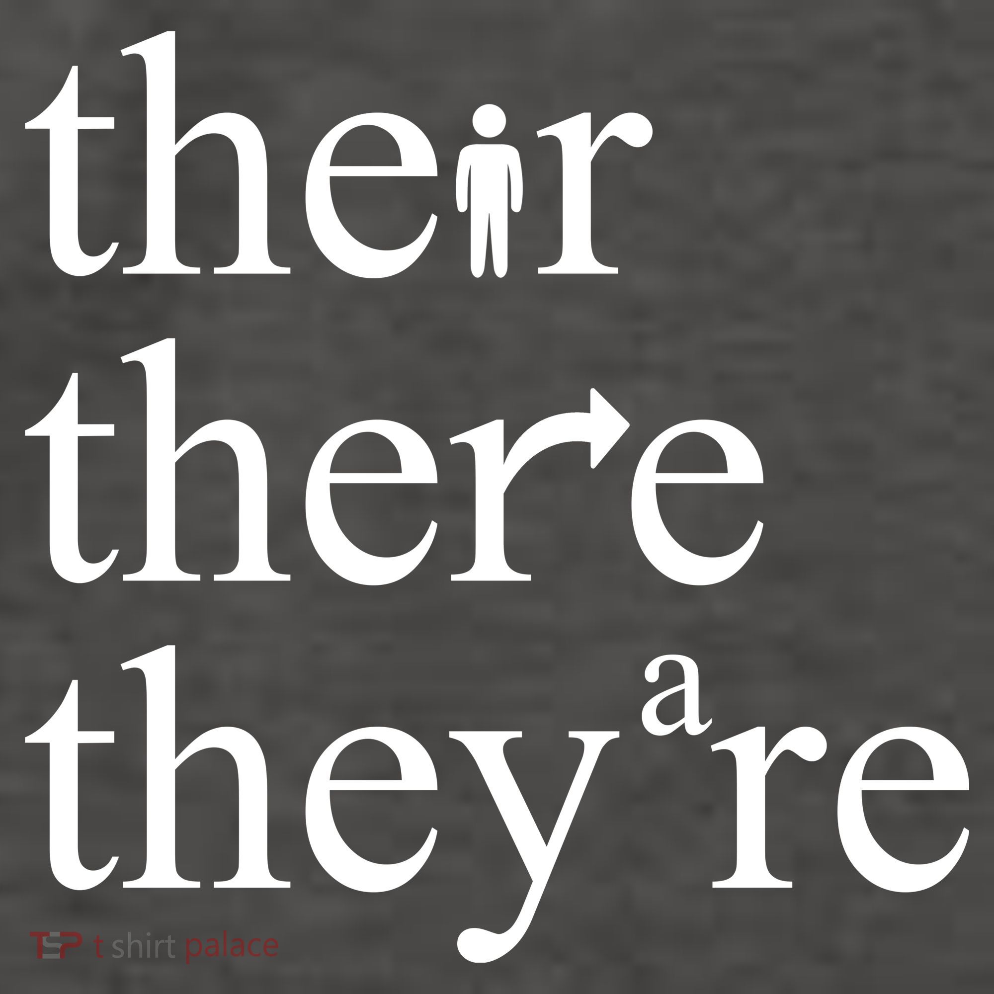 There Their They're Funny Grammar Vector Backpack