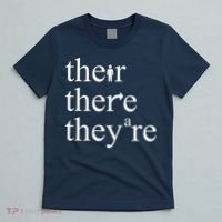 There Their They're Funny Grammar T-Shirt thumb 5