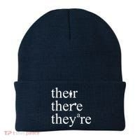 There Their They're Funny Grammar Beanie thumb 0
