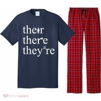 There Their They're Funny Grammar Pajama Set thumb 0