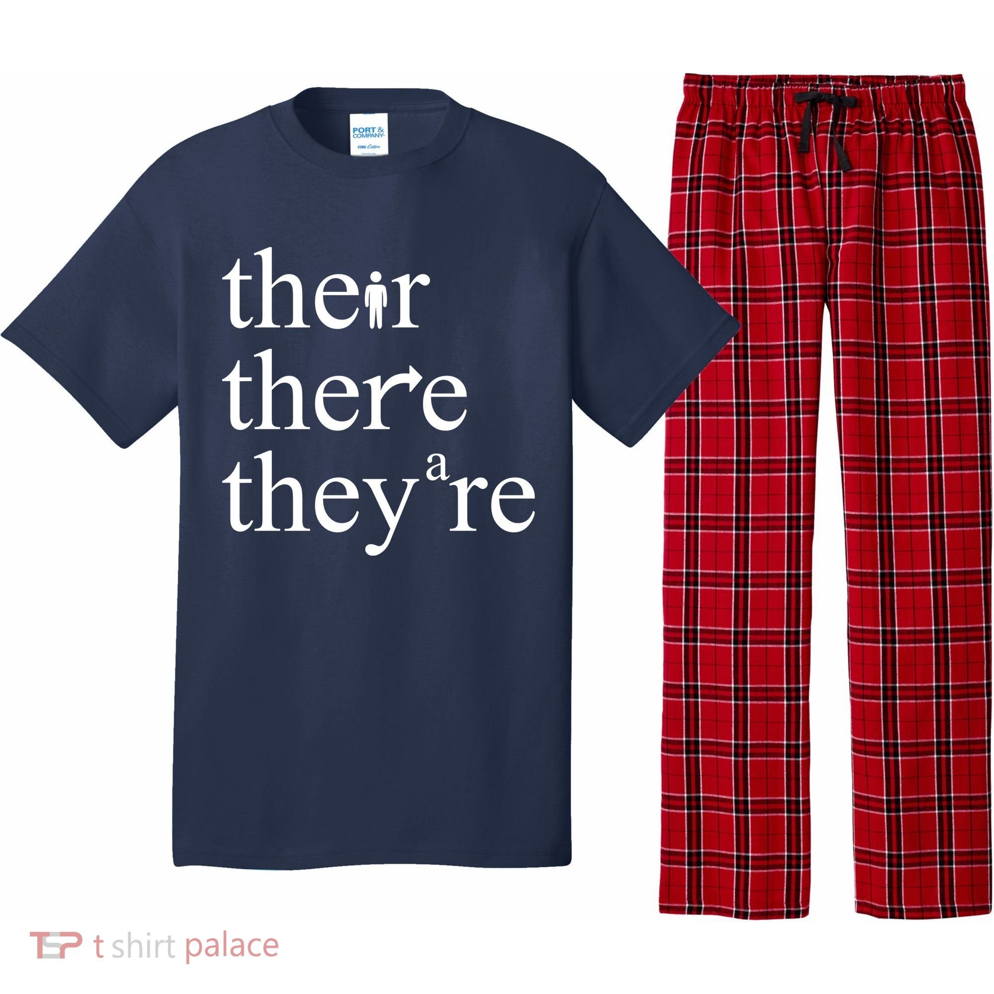 There Their They're Funny Grammar Pajama Set